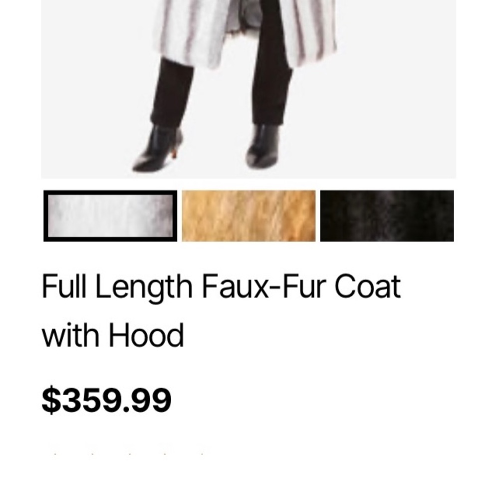 Black faux fur coat - Picture 9 of 12